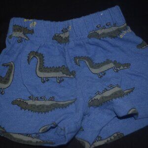 Alligator print shorts 6-9 months Garanimals